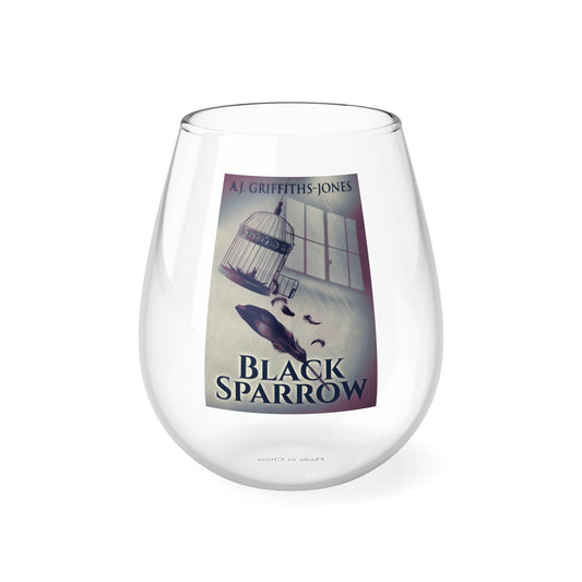 Black Sparrow - Stemless Wine Glass, 11.75oz