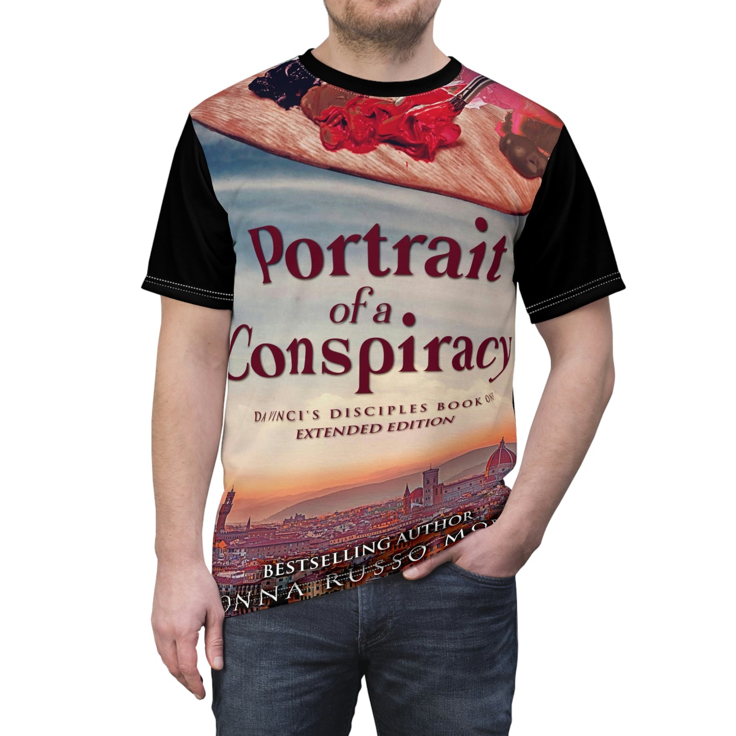 Portrait Of A Conspiracy - Unisex All-Over Print Cut & Sew T-Shirt