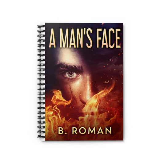 A Man's Face - Spiral Notebook