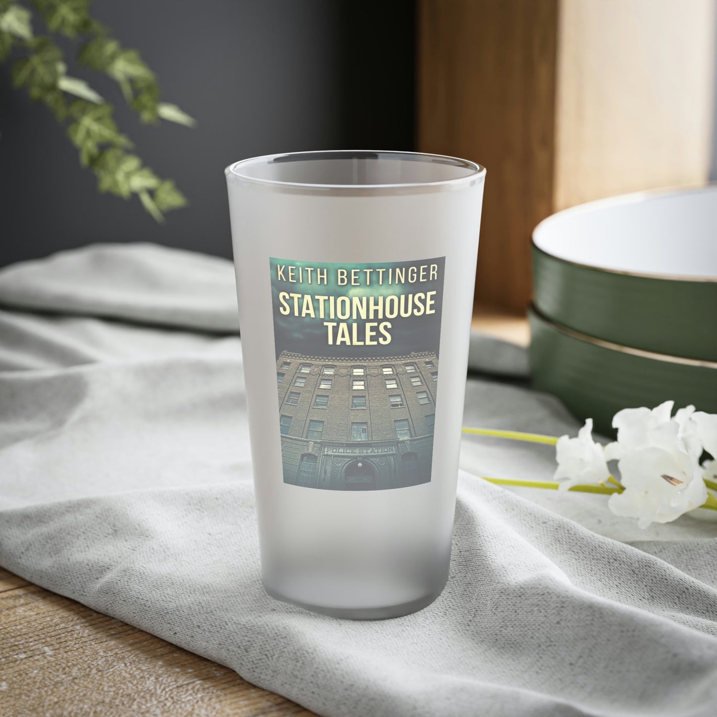 Stationhouse Tales - Frosted Pint Glass