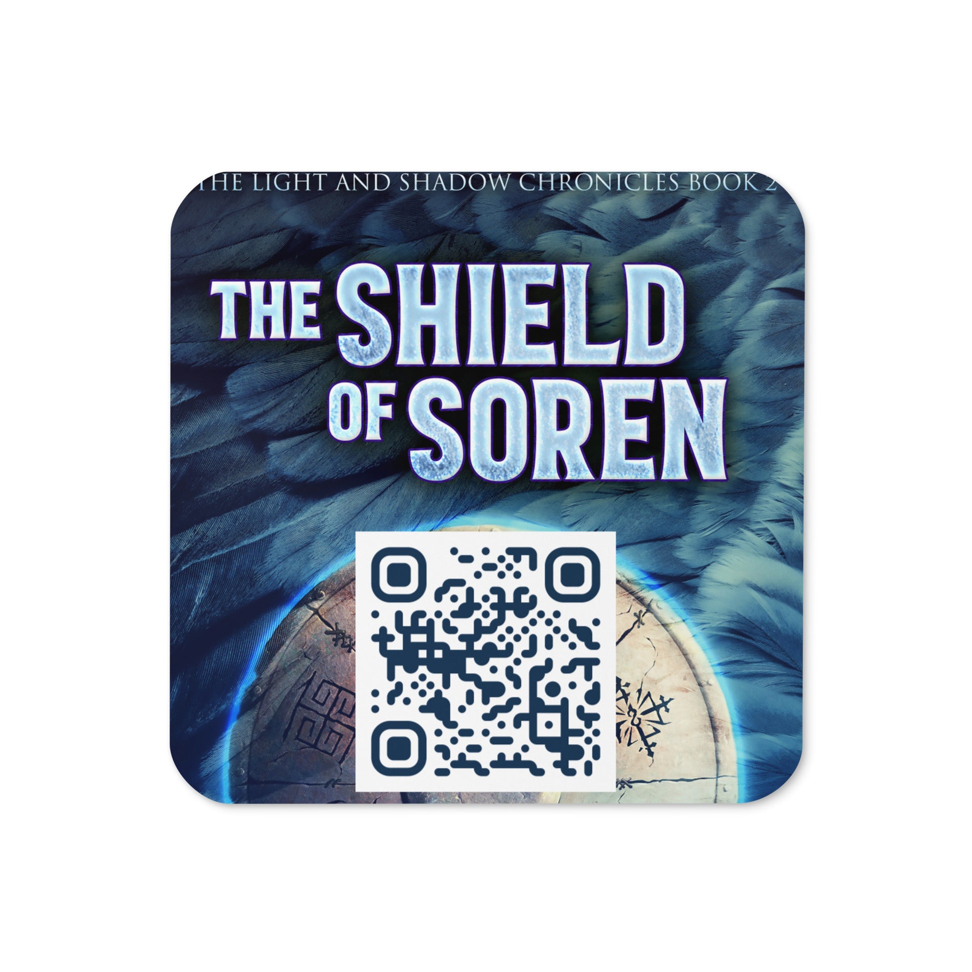 coaster with cover art from D.M. Cain's book The Shield of Soren