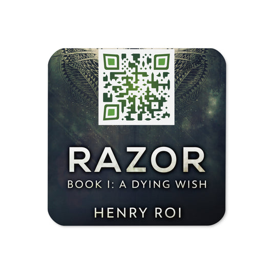 coaster with cover art from Henry Roi's book A Dying Wish