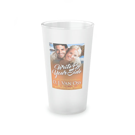 Write By Your Side - Frosted Pint Glass