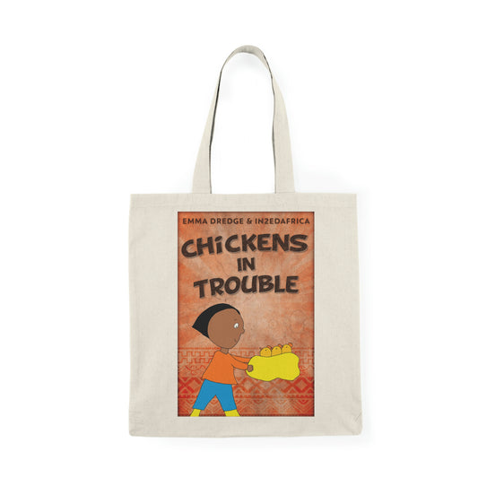 Chickens In Trouble - Natural Tote Bag