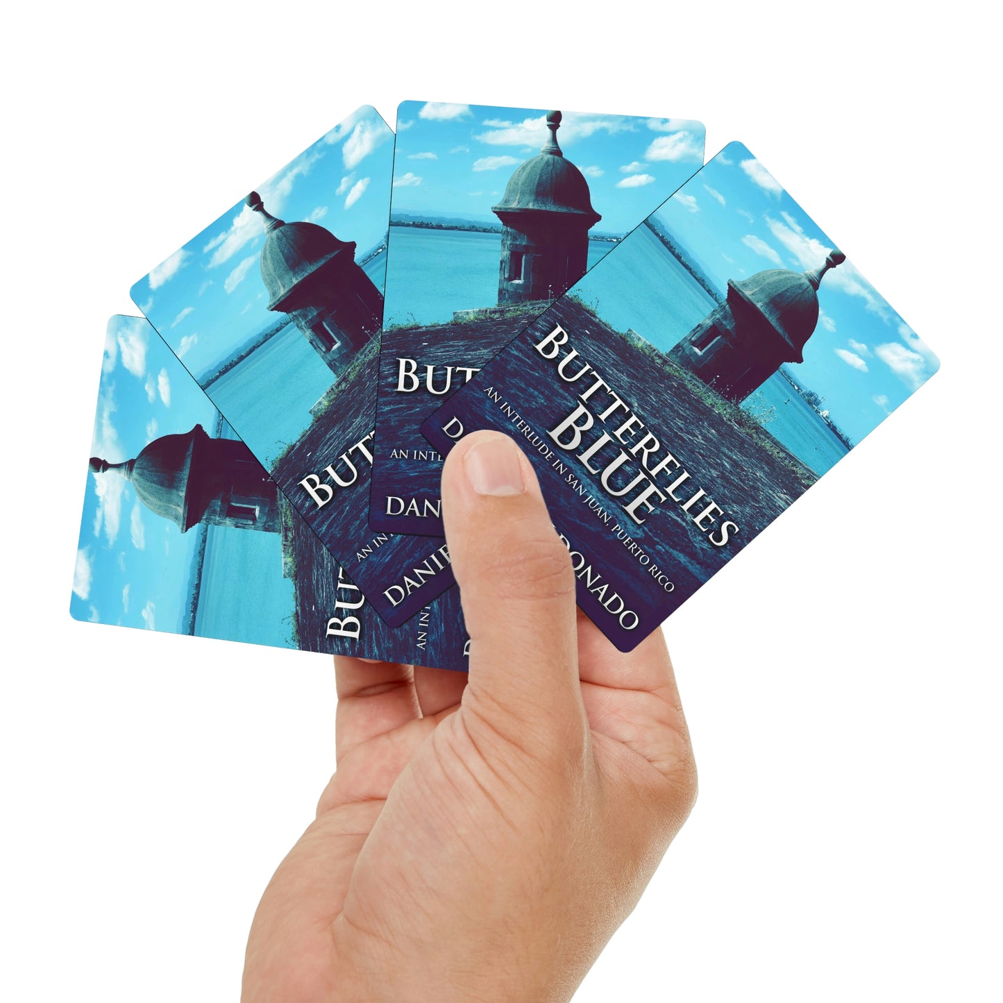 Butterflies Blue - Playing Cards