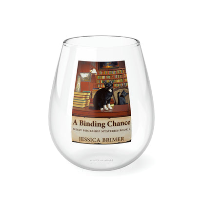 A Binding Chance - Stemless Wine Glass, 11.75oz