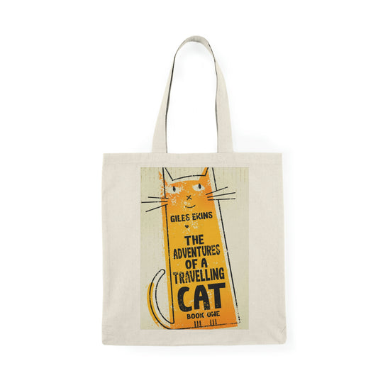 The Adventures Of A Travelling Cat - Natural Tote Bag