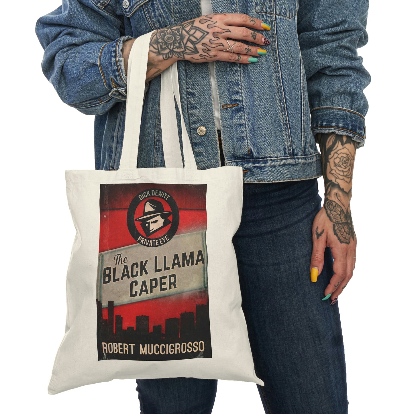 The Black Llama Caper - Natural Tote Bag