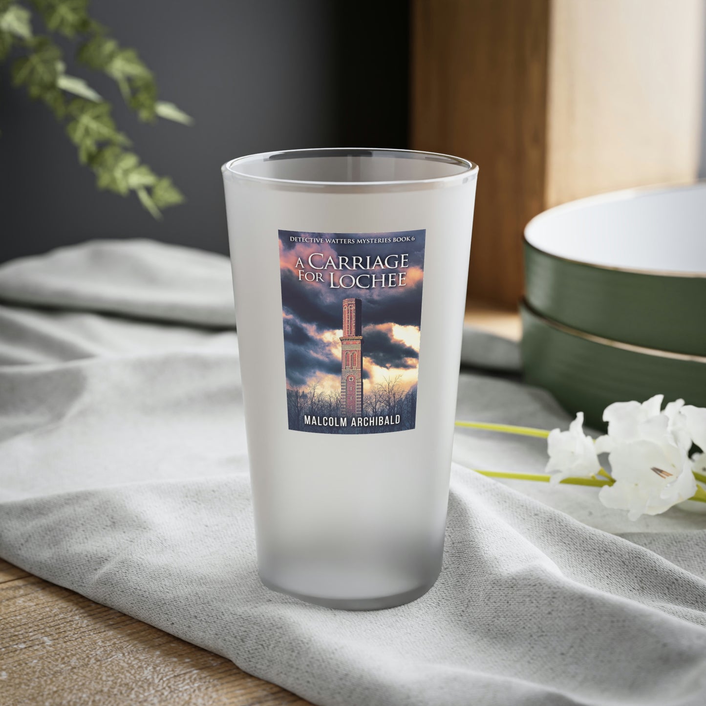 A Carriage For Lochee - Frosted Pint Glass