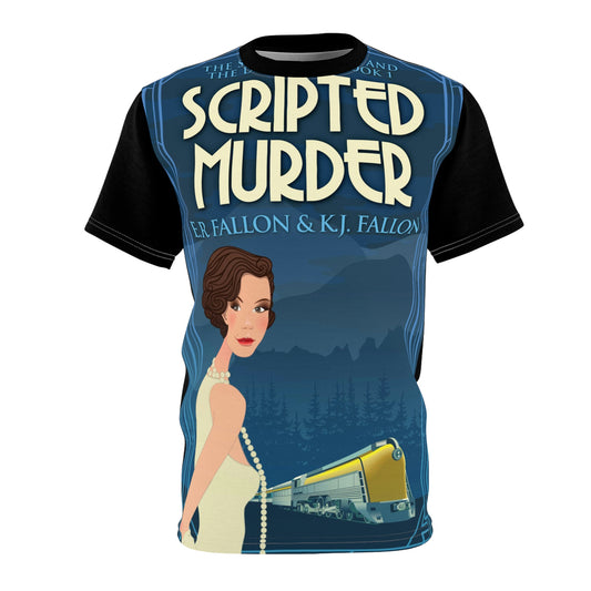 Scripted Murder - Unisex All-Over Print Cut & Sew T-Shirt