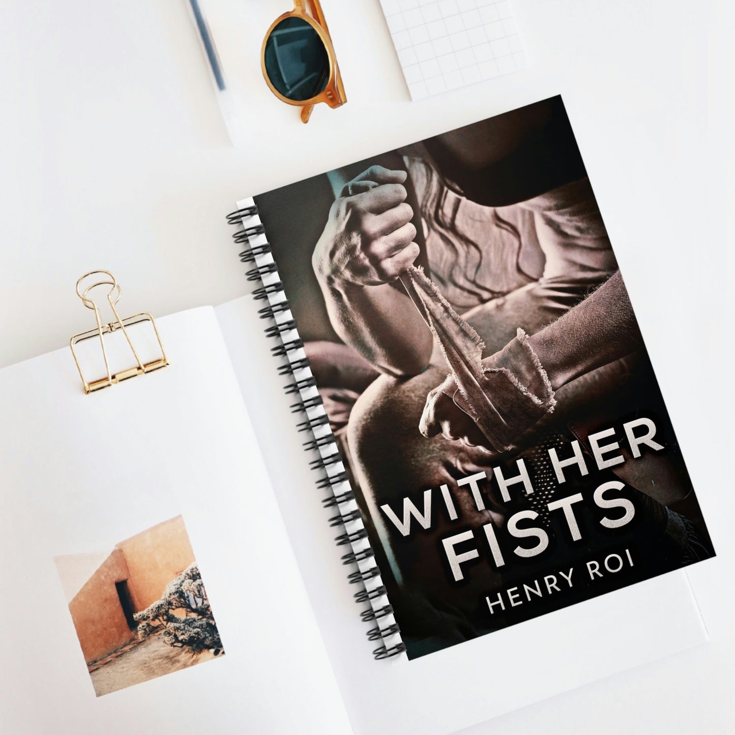 With Her Fists - Spiral Notebook