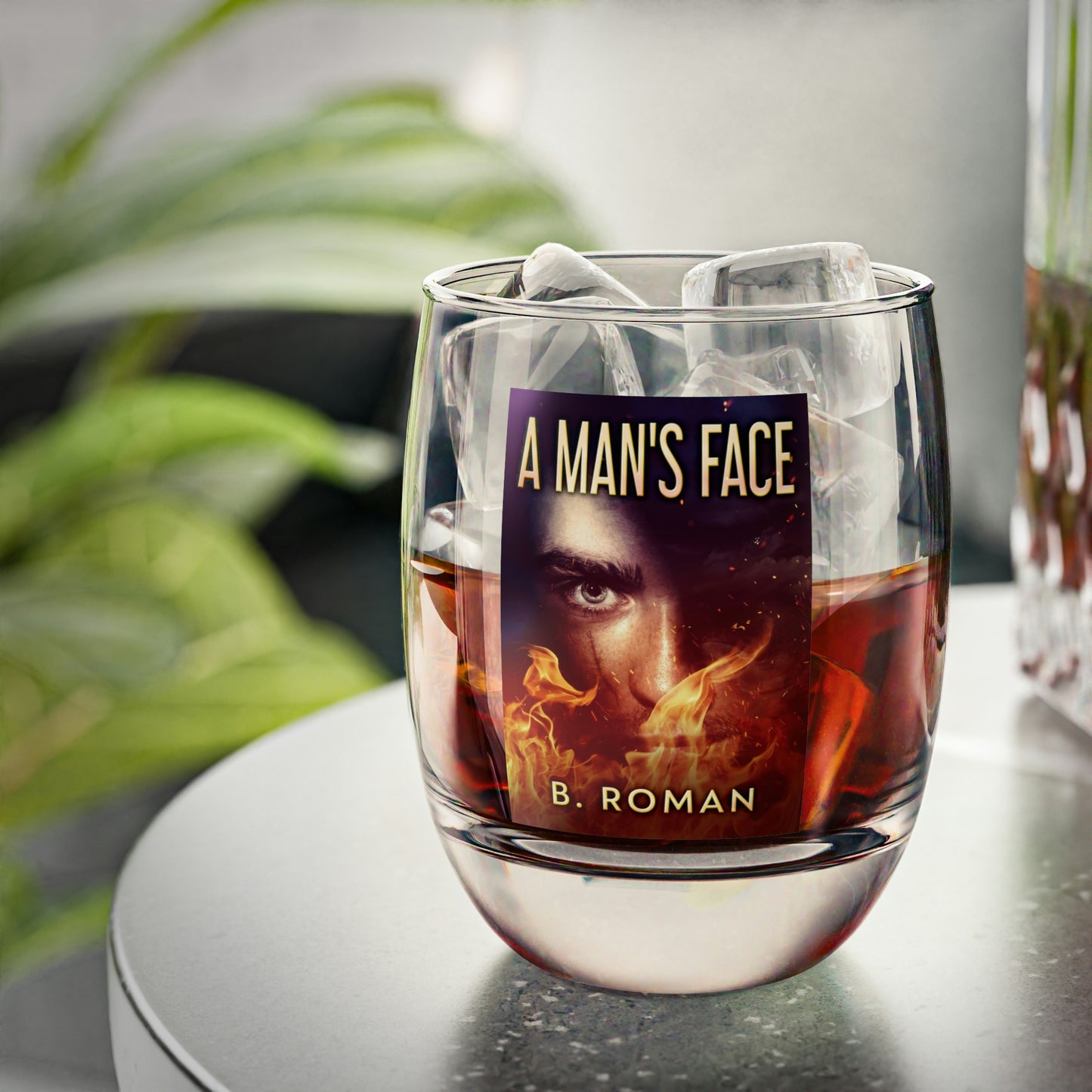 A Man's Face - Whiskey Glass