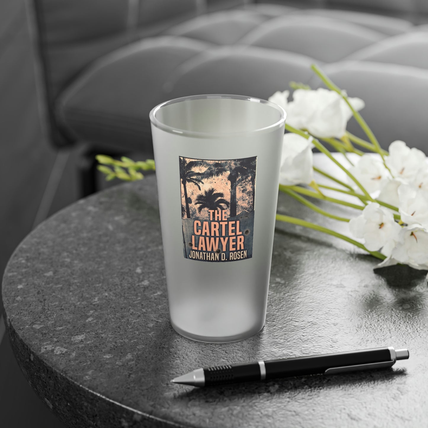 The Cartel Lawyer - Frosted Pint Glass