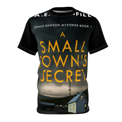 A Small Town's Secret - Unisex All-Over Print Cut & Sew T-Shirt