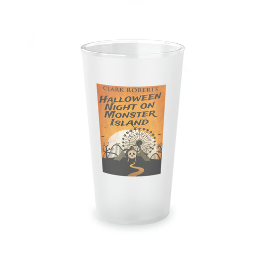 Halloween Night On Monster Island - Frosted Pint Glass