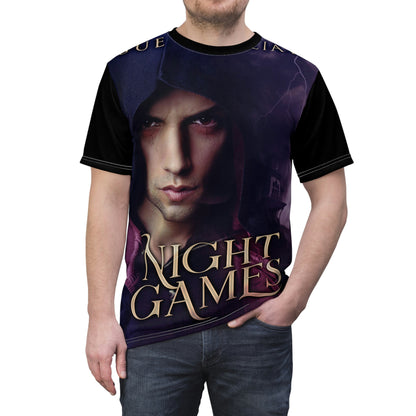 Night Games - Unisex All-Over Print Cut & Sew T-Shirt