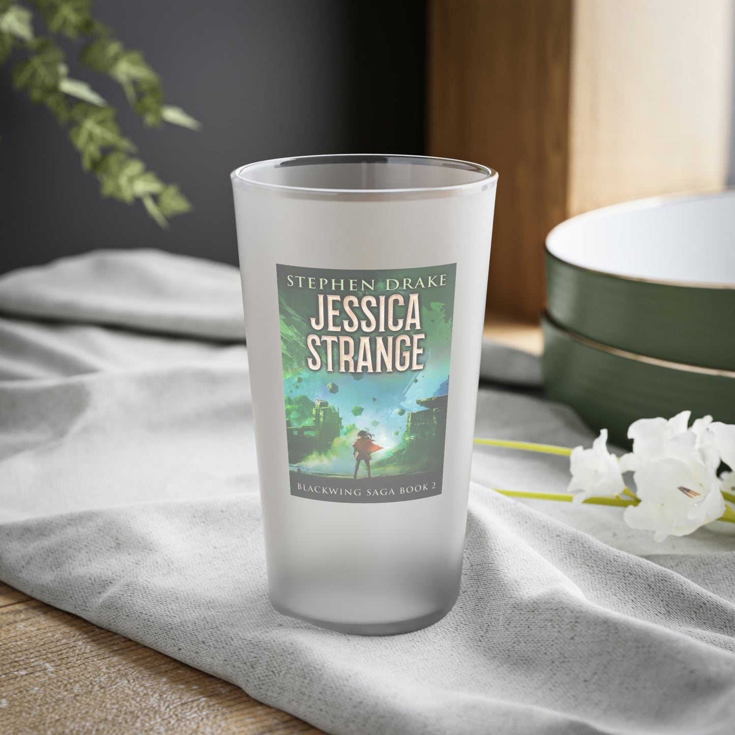 Jessica Strange - Frosted Pint Glass