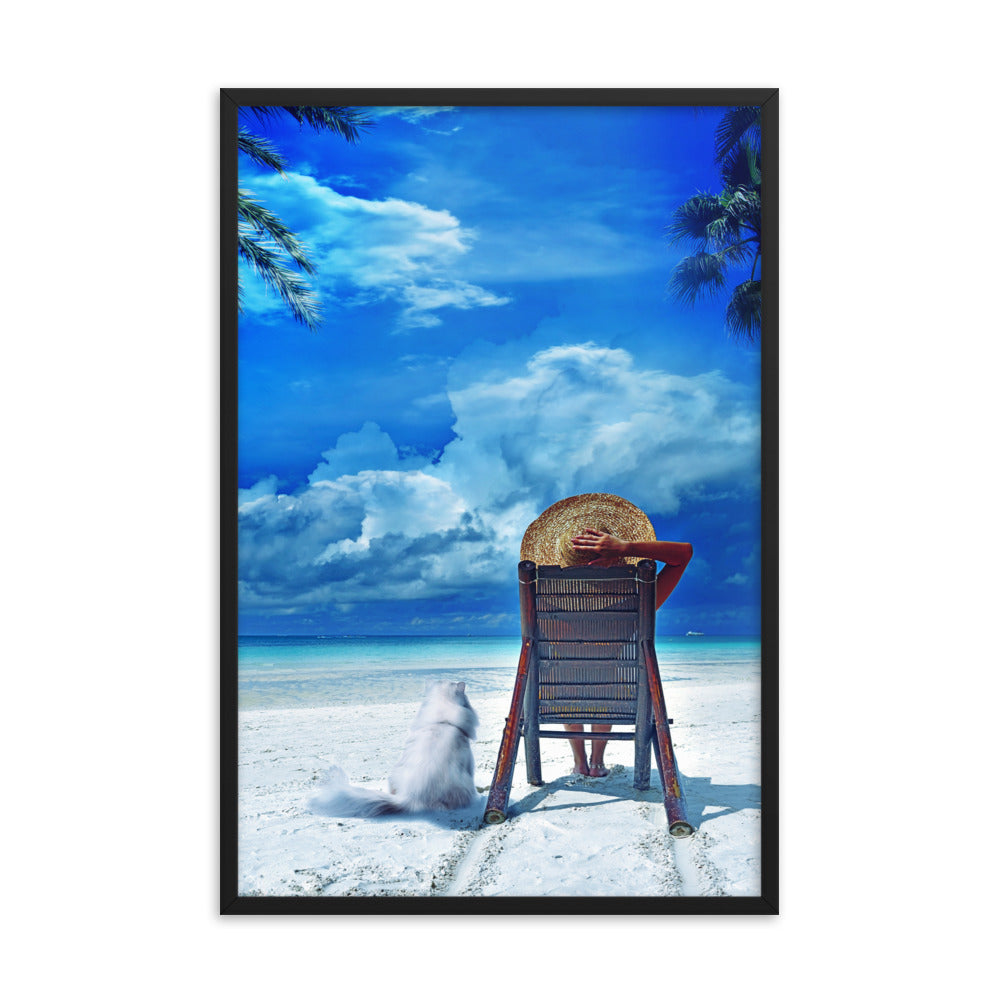 Sunbathing - Framed Poster