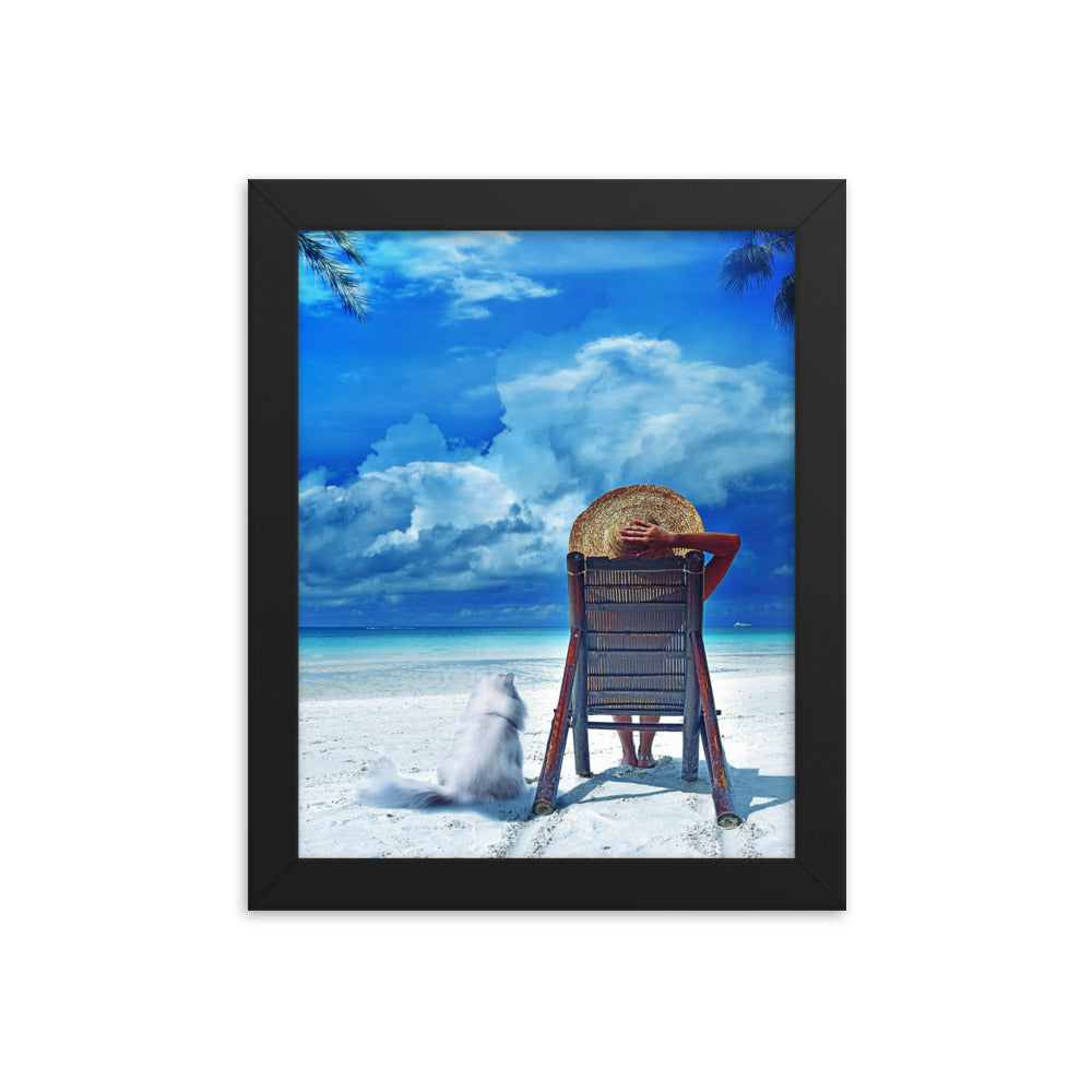 Sunbathing - Framed Poster