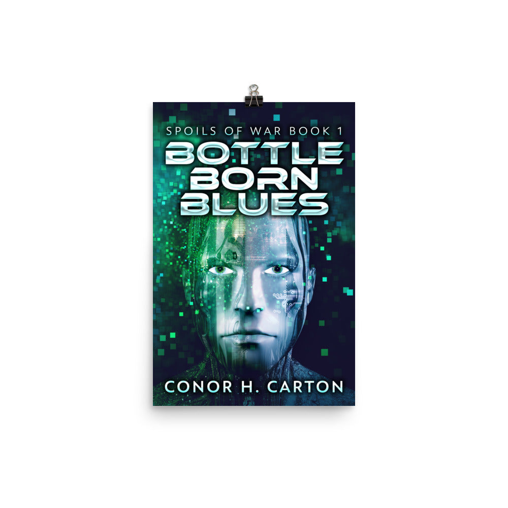 poster with cover art from Conor H. Carton's book Bottle Born Blues