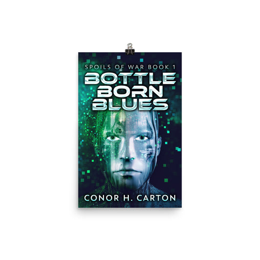 poster with cover art from Conor H. Carton's book Bottle Born Blues