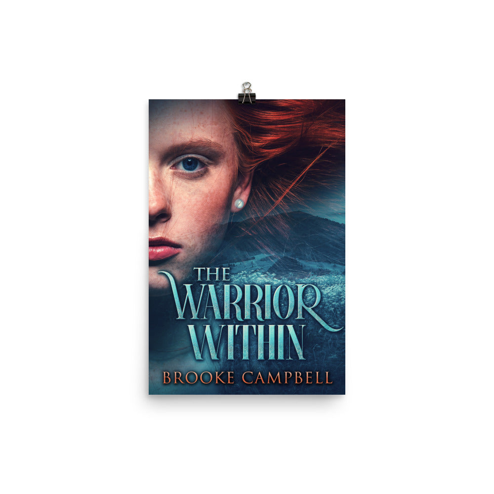 poster with cover art from Brooke Campbell's book The Warrior Within