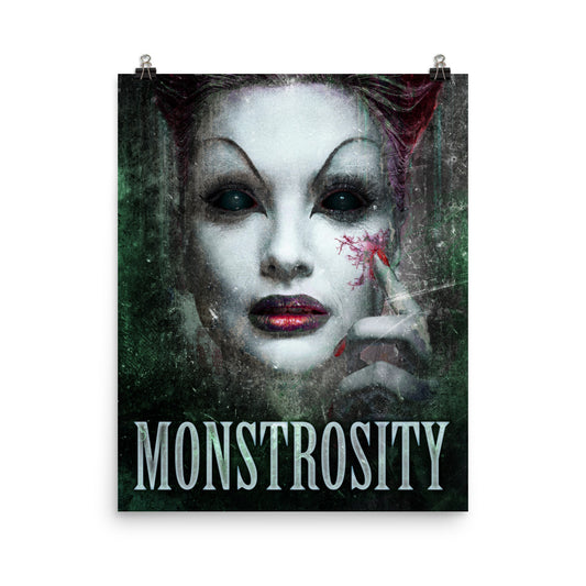 poster with cover art from Laura Diaz De Arce's book Monstrosity - Tales Of Transformation