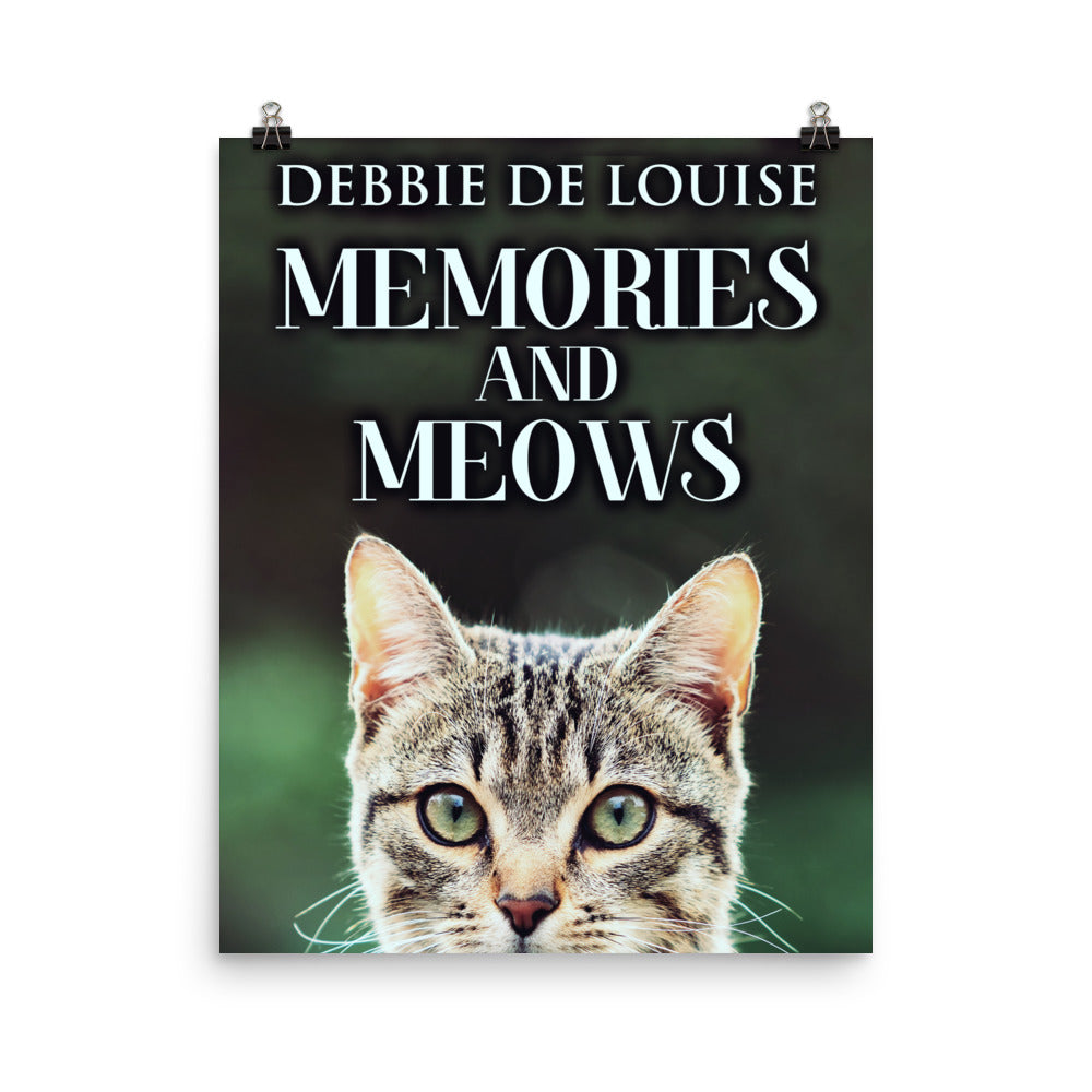 poster with cover art from Debbie De Louise's book Memories And Meows