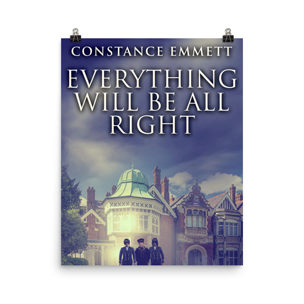 poster with cover art from Constance Emmett's book Everything Will Be All Right