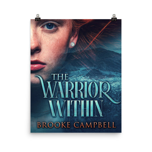 poster with cover art from Brooke Campbell's book The Warrior Within
