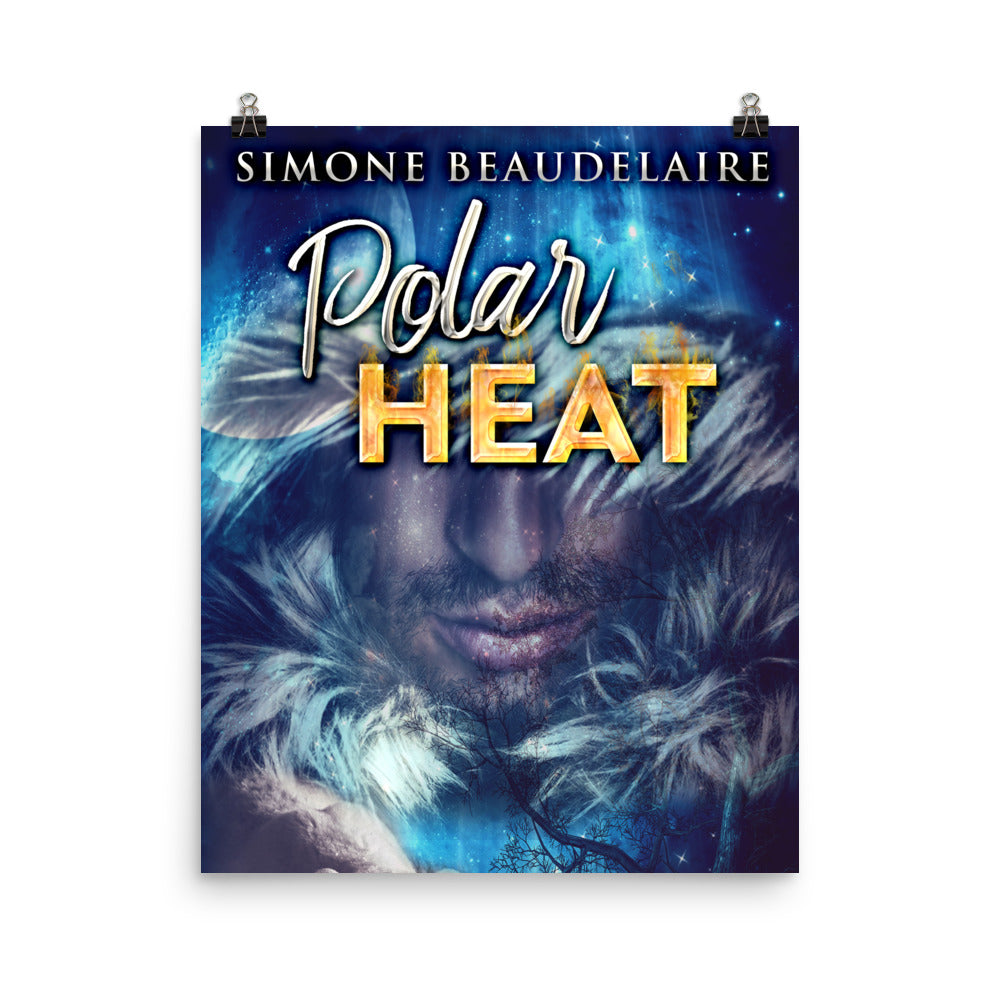 poster with cover art from Simone Beaudelaire's book Polar Heat