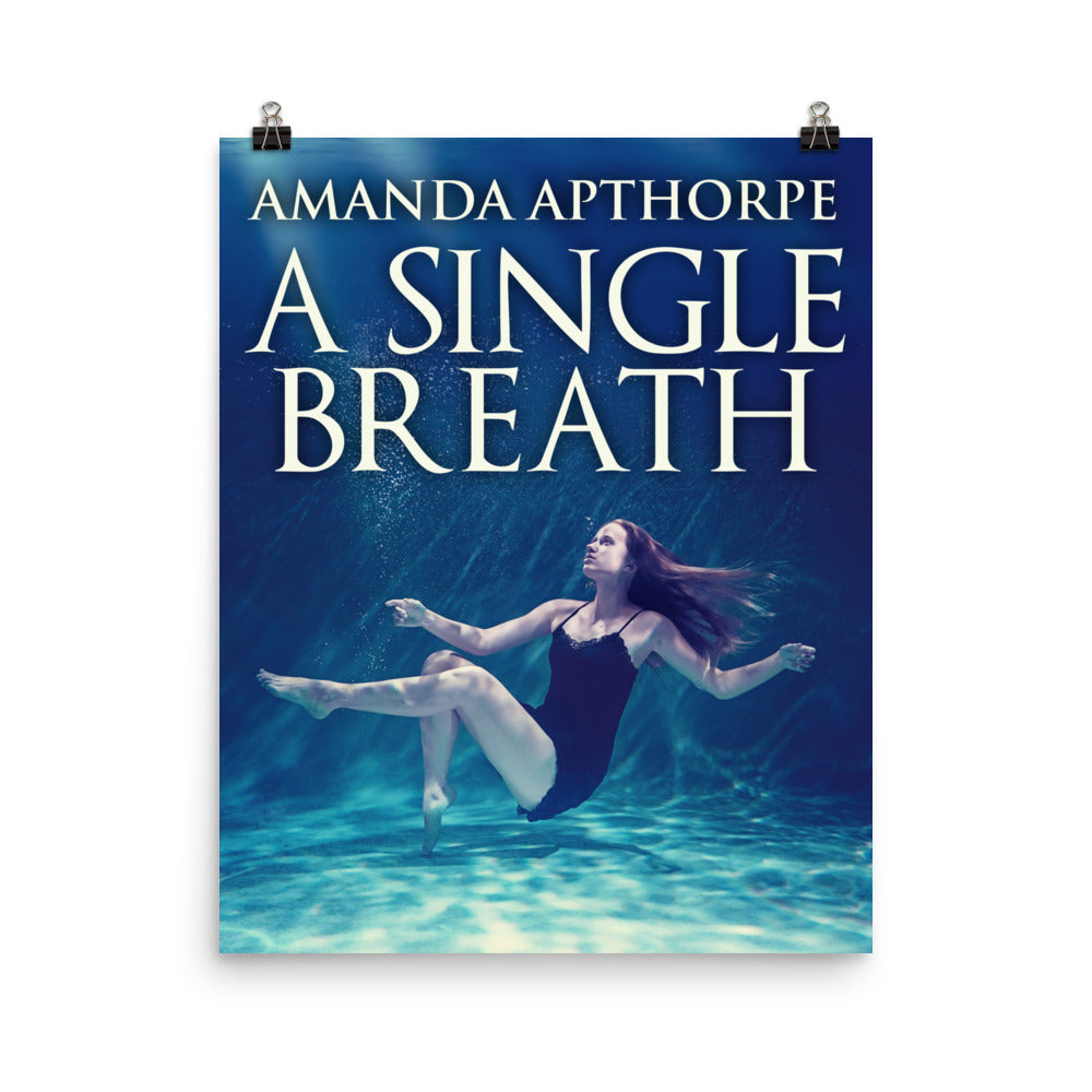 poster with cover art from Amanda Apthorpe's book A Single Breath