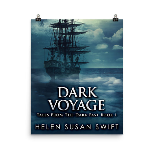 poster with cover art from Helen Susan Swift's book Dark Voyage
