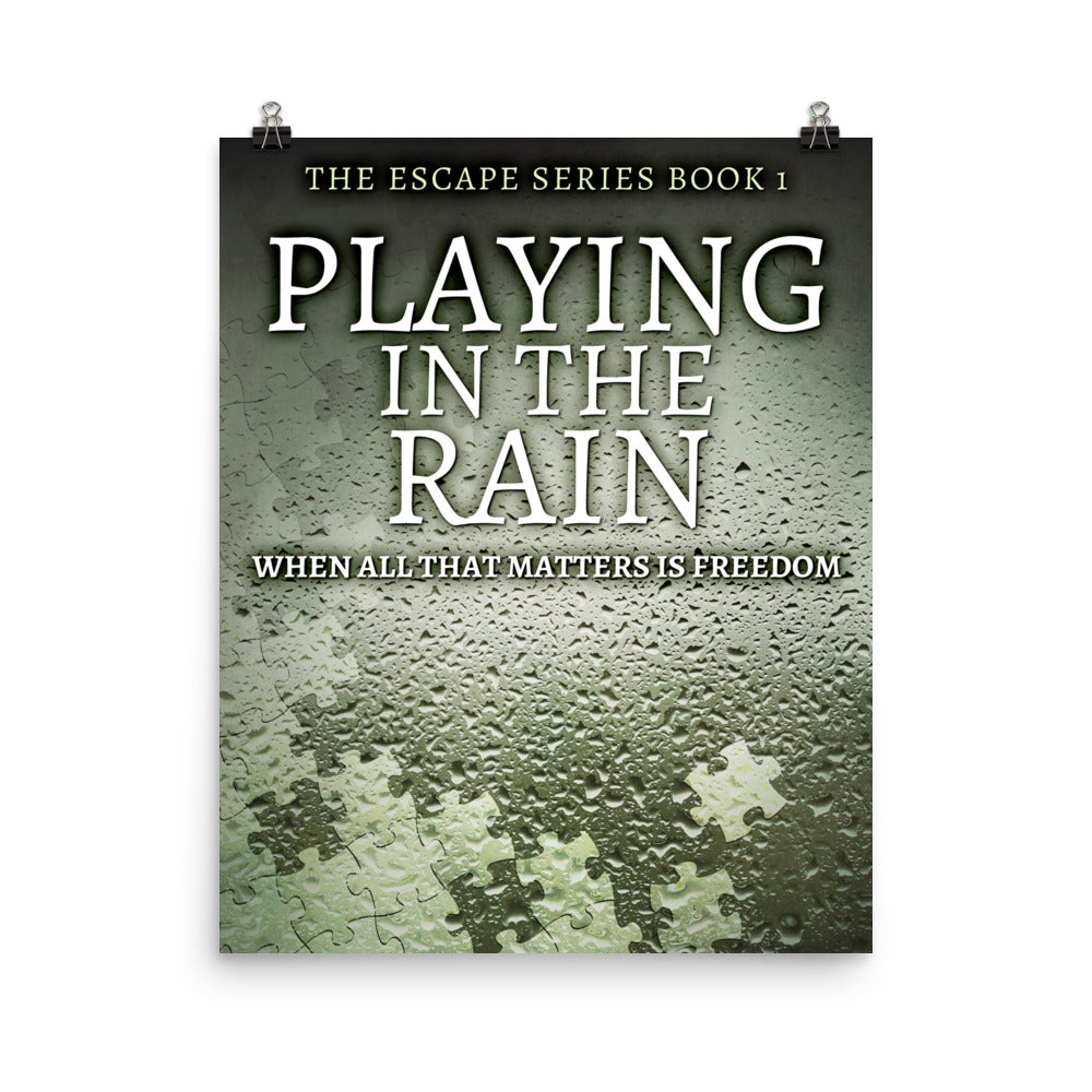 Playing In The Rain - Premium Matte Poster