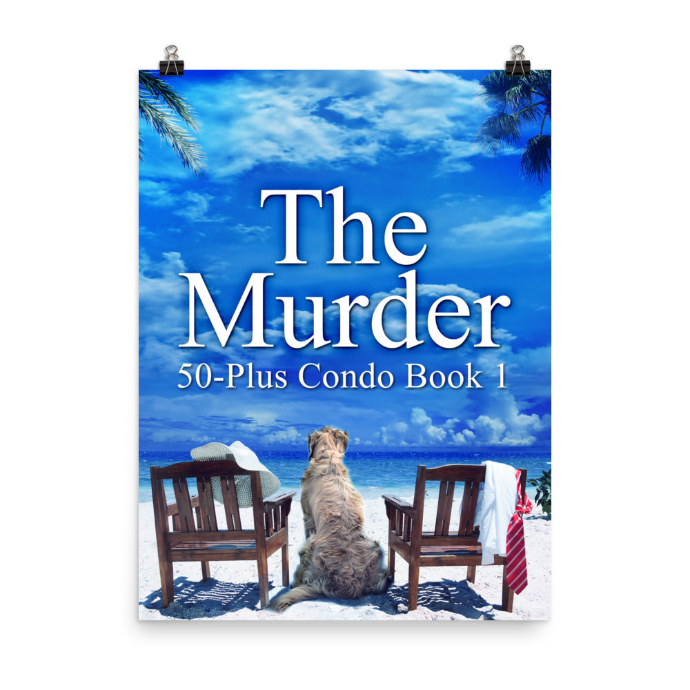 aposter with cover art from Janie Owens's book The Murder