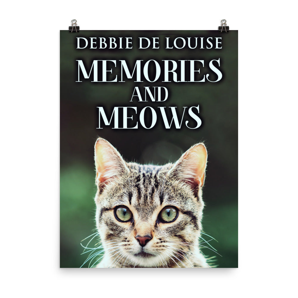 poster with cover art from Debbie De Louise's book Memories And Meows
