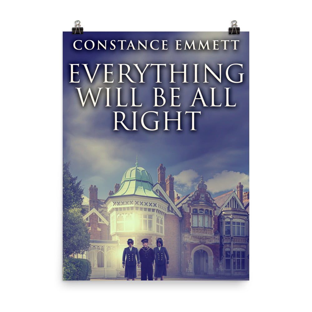 poster with cover art from Constance Emmett's book Everything Will Be All Right