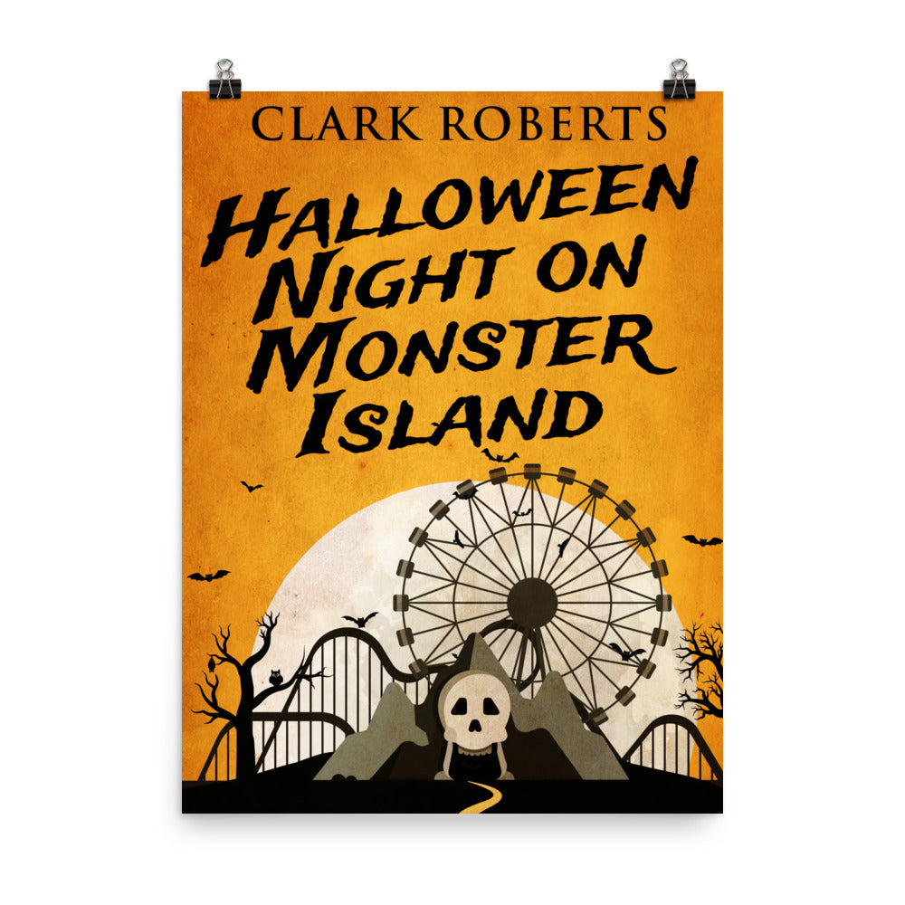 Halloween Night On Monster Island - Premium Matte Poster