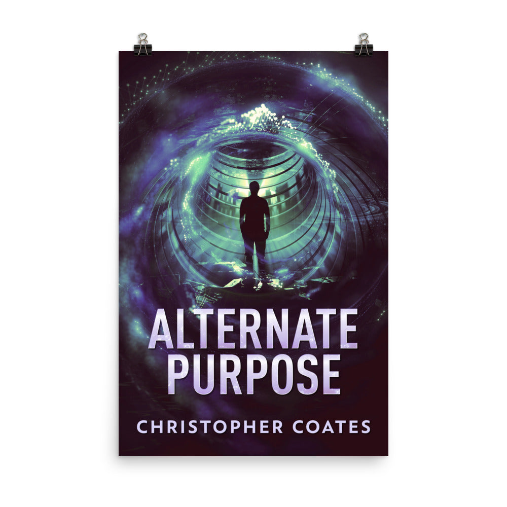 poster with cover art from Christopher Coates's book Alternate Purpose