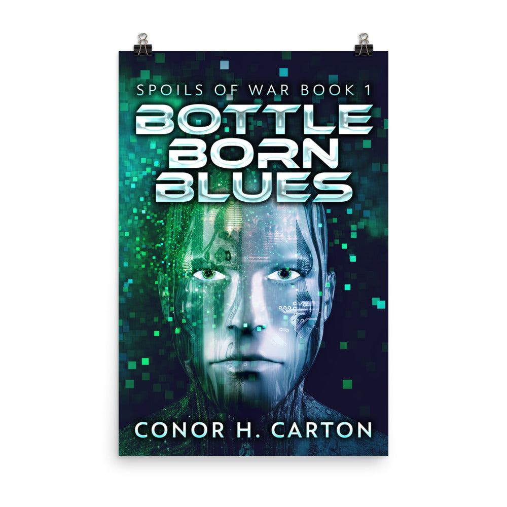 poster with cover art from Conor H. Carton's book Bottle Born Blues