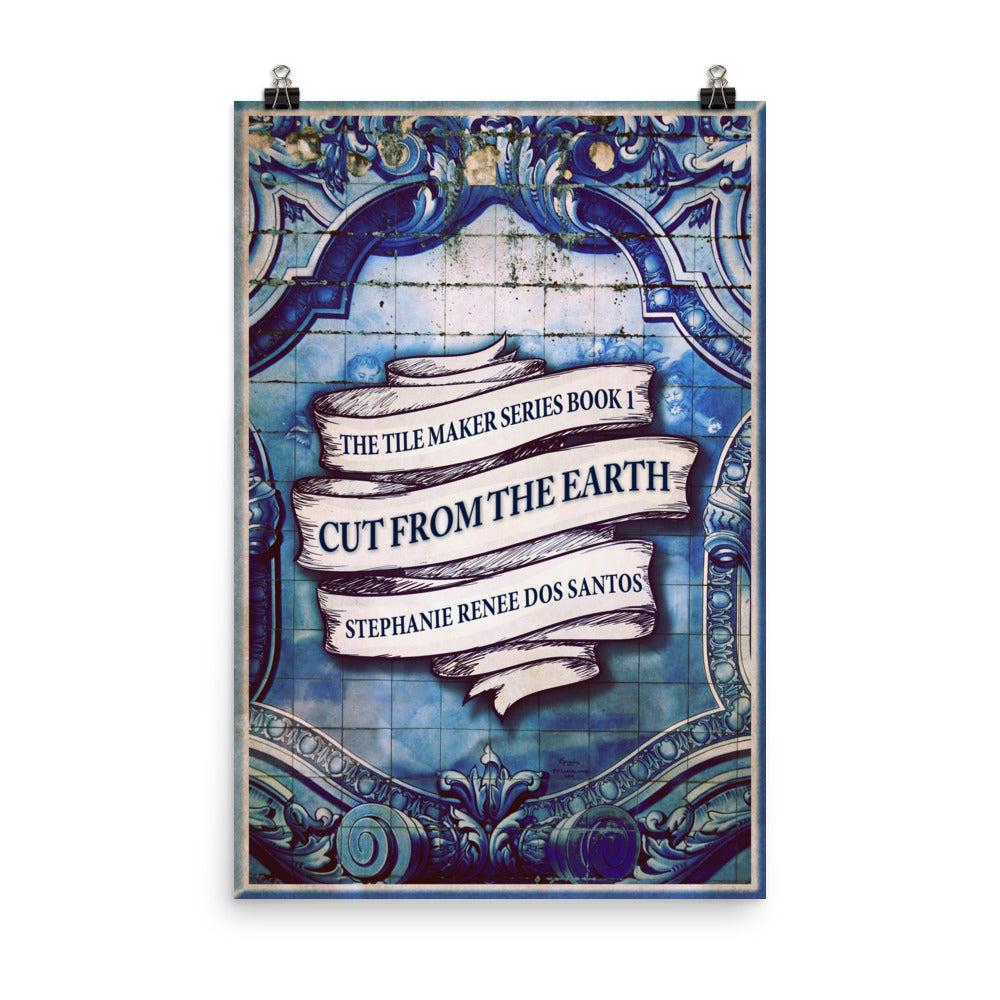 poster with cover art from Stephanie Renee Dos Santos's book Cut From The Earth