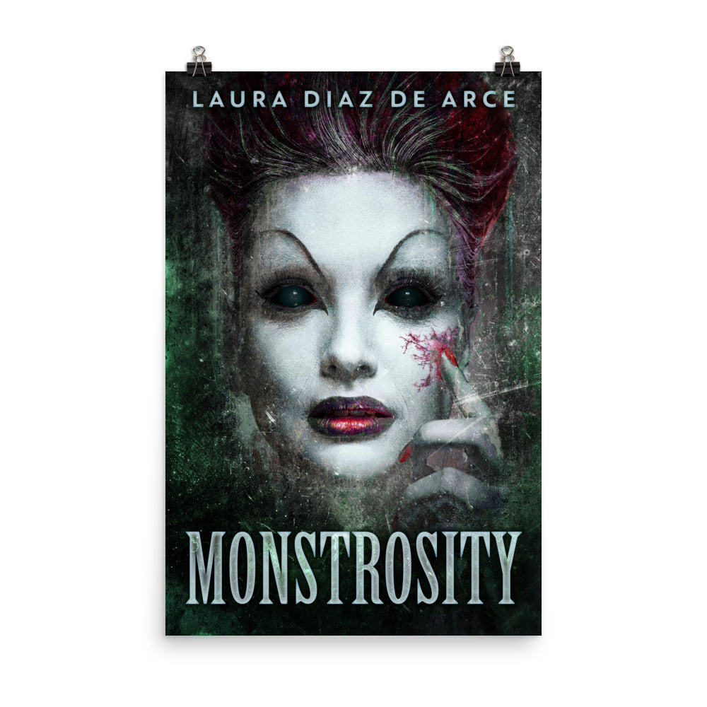 poster with cover art from Laura Diaz De Arce's book Monstrosity - Tales Of Transformation