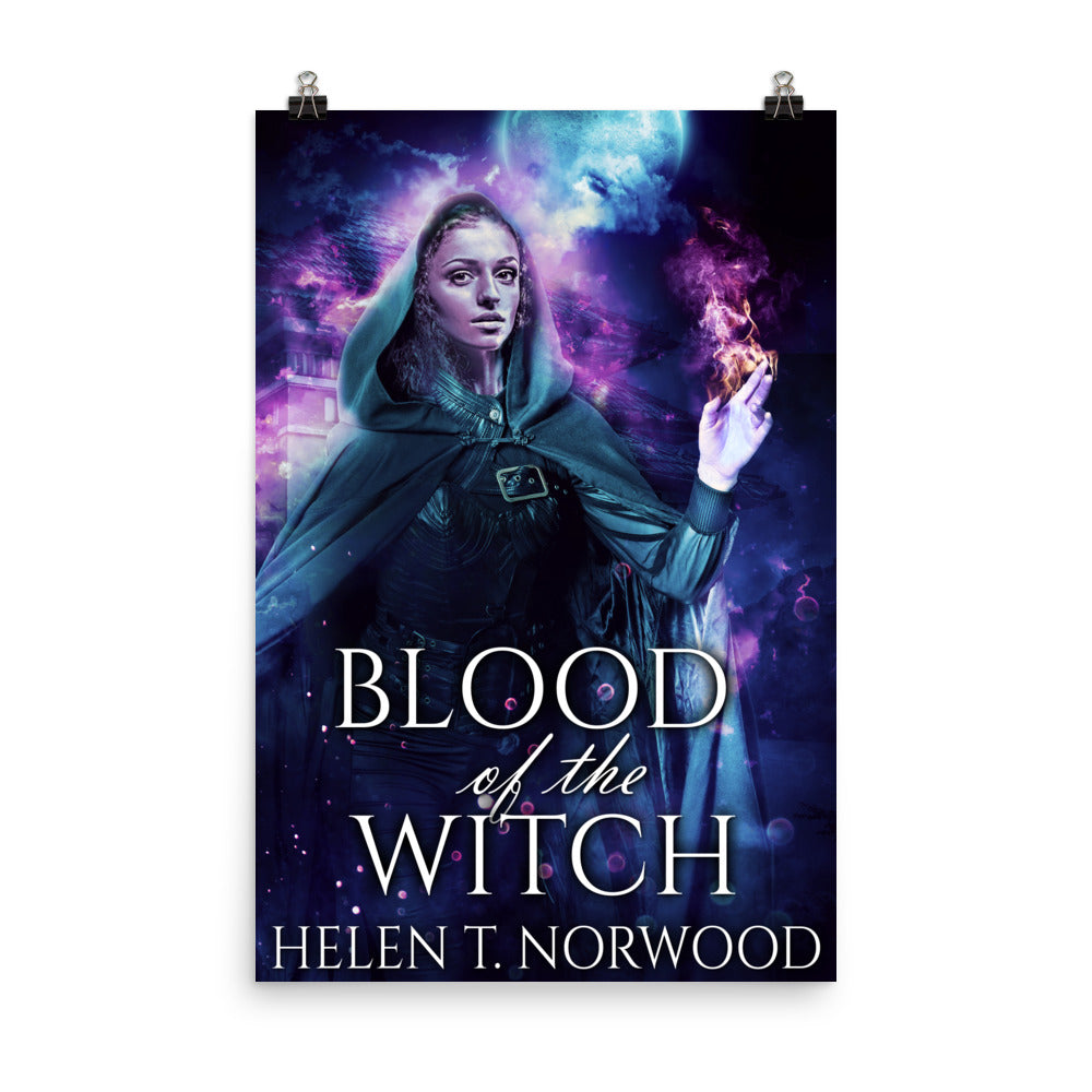 poster with cover art from Helen T. Norwood's book Blood Of The Witch