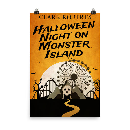 Halloween Night On Monster Island - Premium Matte Poster
