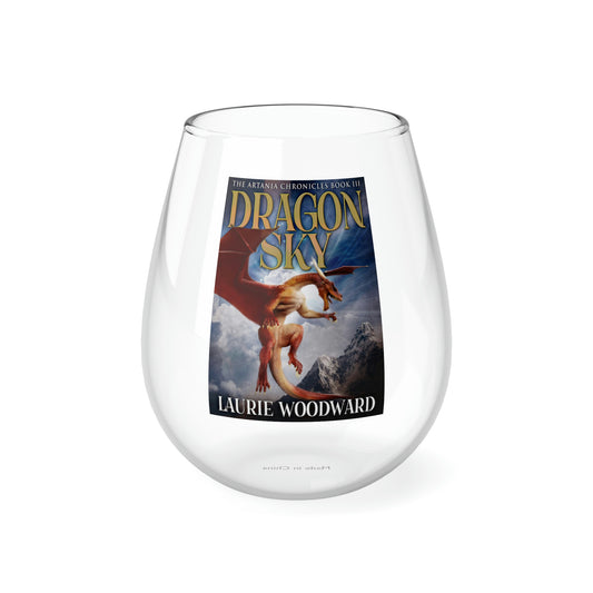 Dragon Sky - Stemless Wine Glass, 11.75oz