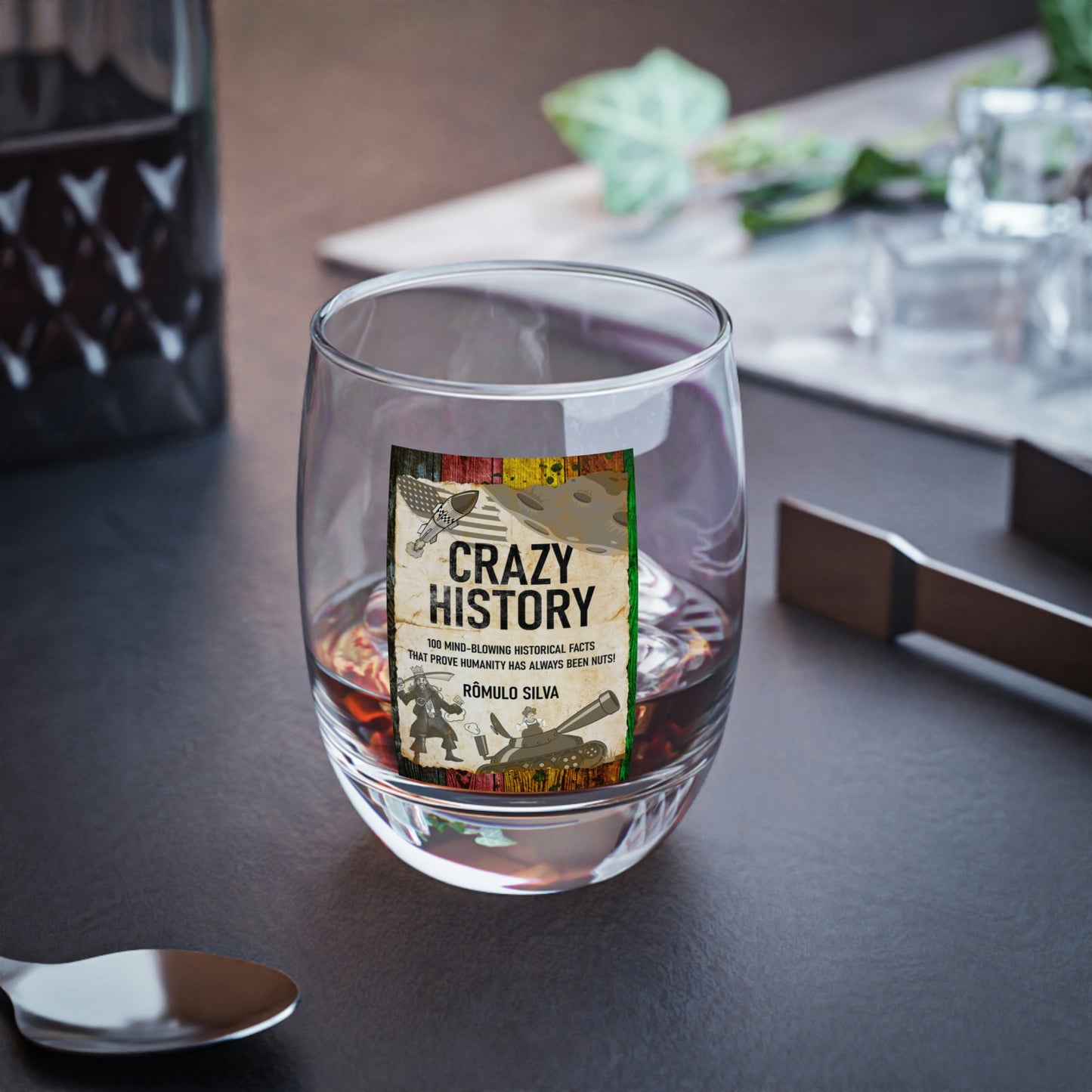 Crazy History - Whiskey Glass