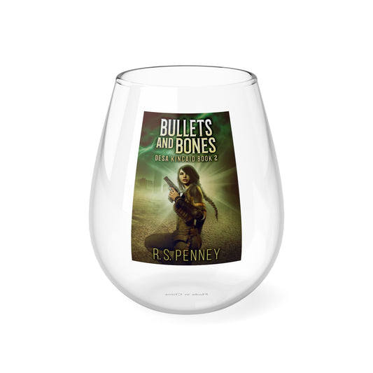 Bullets And Bones - Stemless Wine Glass, 11.75oz