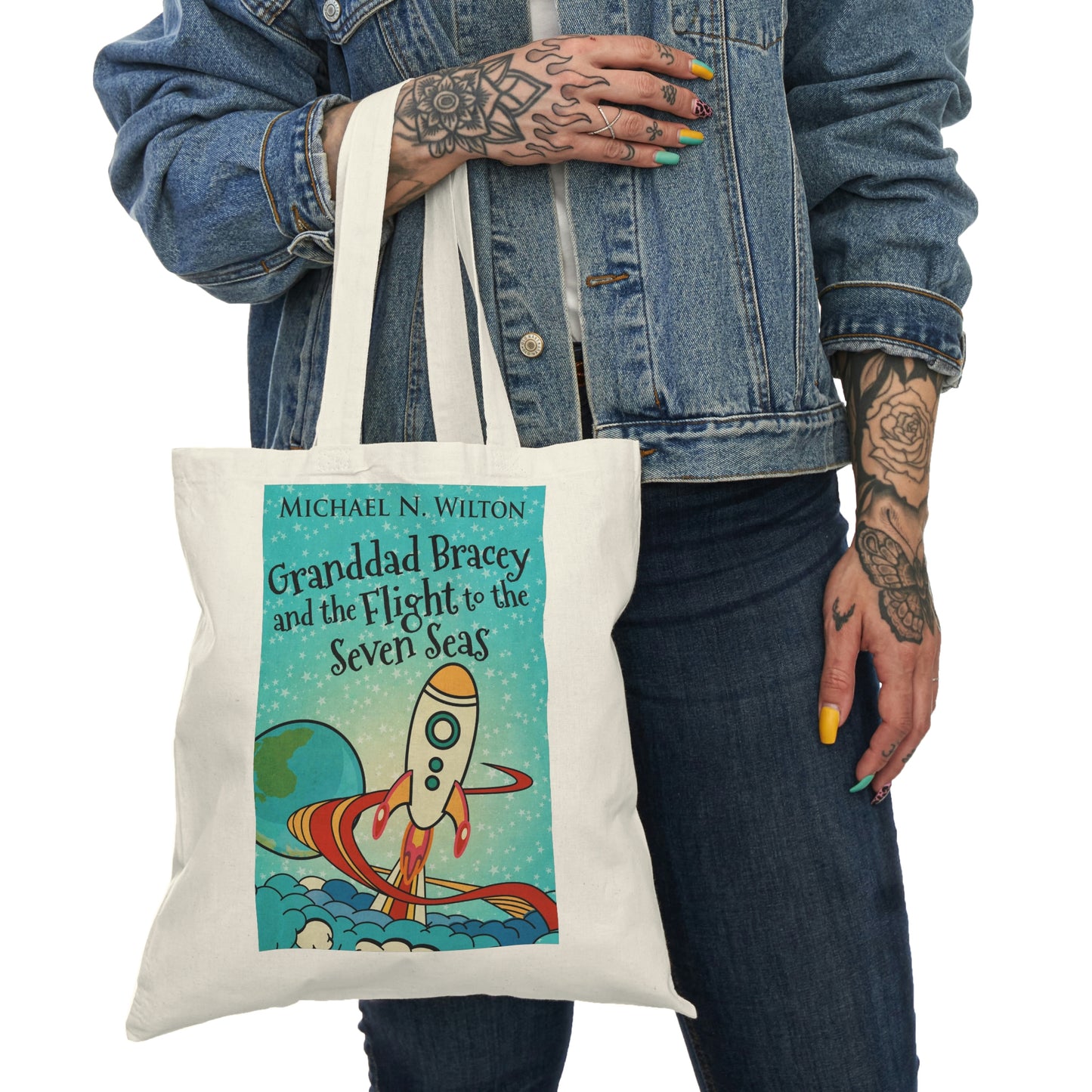 Granddad Bracey And The Flight To The Seven Seas - Natural Tote Bag