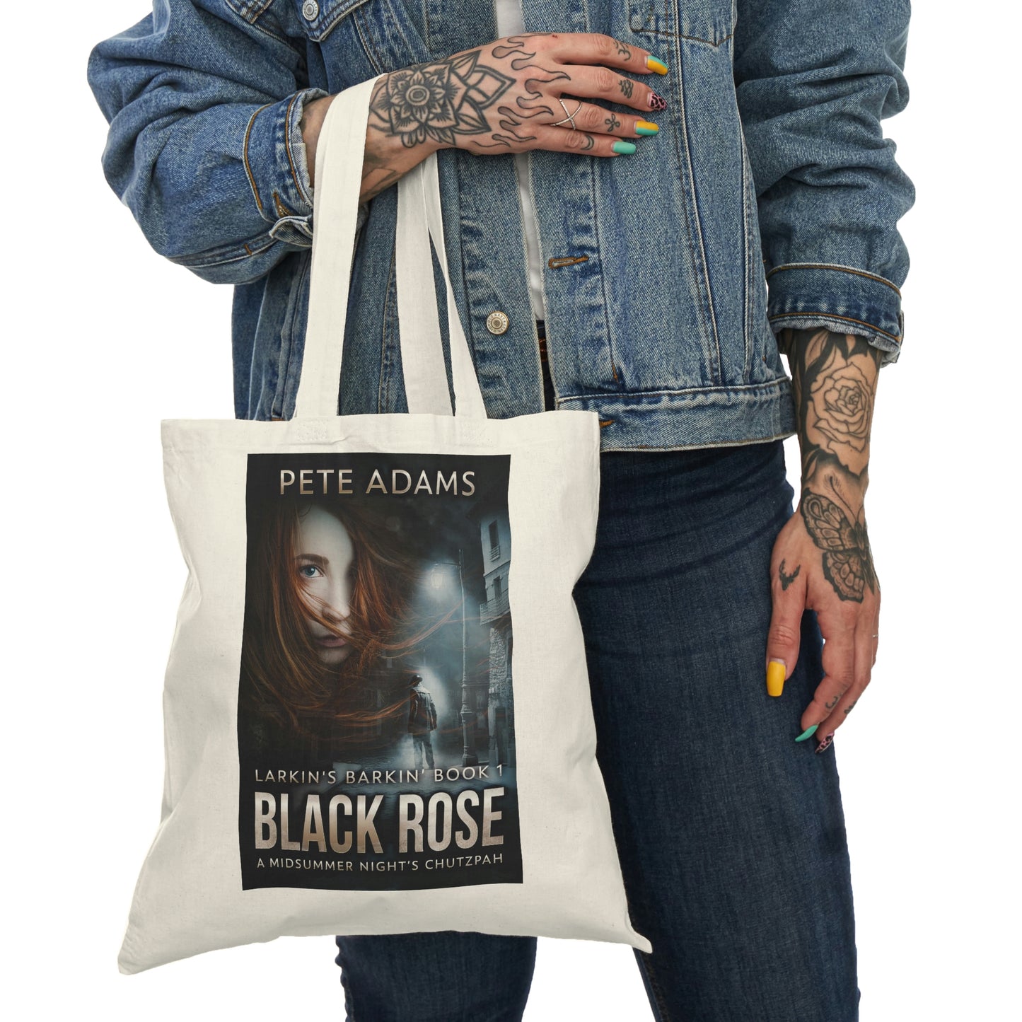 Black Rose - Natural Tote Bag