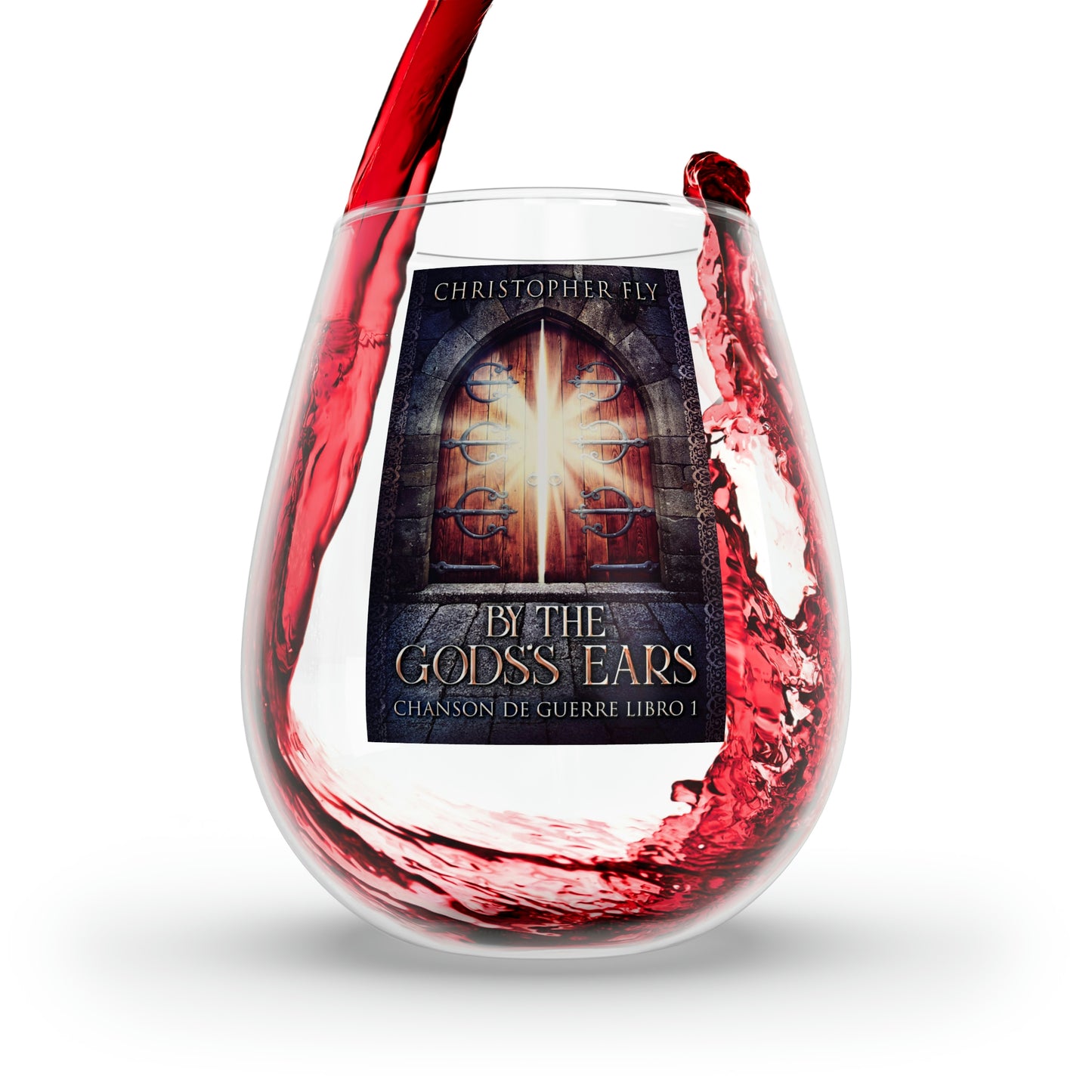 By The Gods's Ears - Stemless Wine Glass, 11.75oz